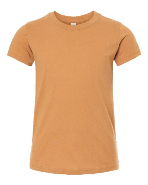 BELLA + CANVAS Youth Jersey Tee - Toast Front