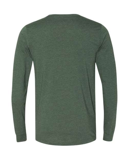 Heather CVC Long Sleeve Tee - Heather Forest Back