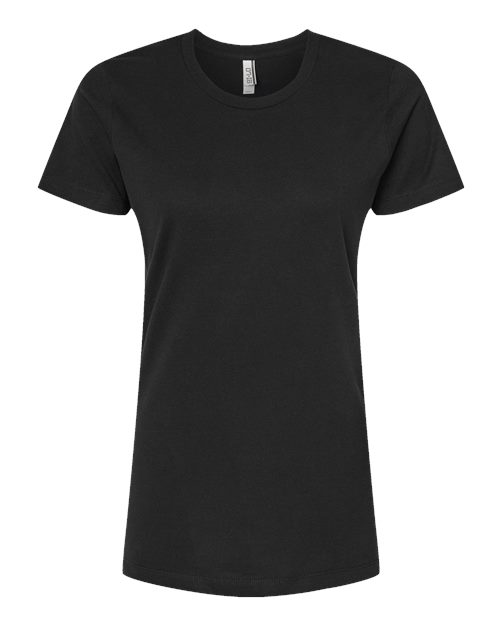 Tultex Women's Premium Cotton T-Shirt - Black Front