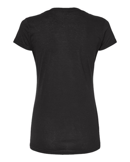 Tultex Women's Poly-Rich V-Neck T-Shirt - Back