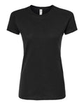 Women's Fine Jersey Slim Fit T-Shirt - Black Front