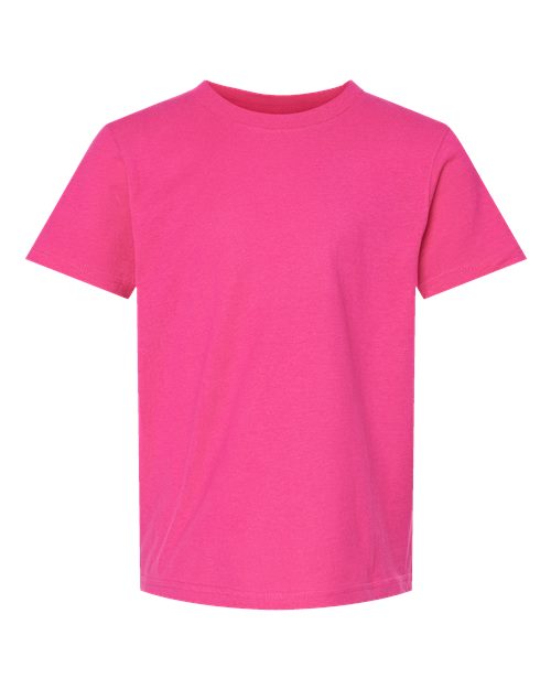 Tultex Youth Fine Jersey T-Shirt - Fuchsia Front