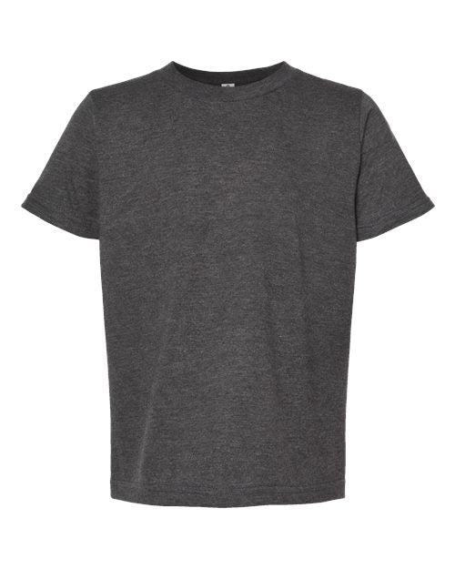 Tultex Youth Fine Jersey T-Shirt - Heather Charcoal Front