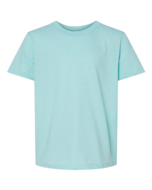 Tultex Youth Fine Jersey T-Shirt - Heather Purist Blue Front