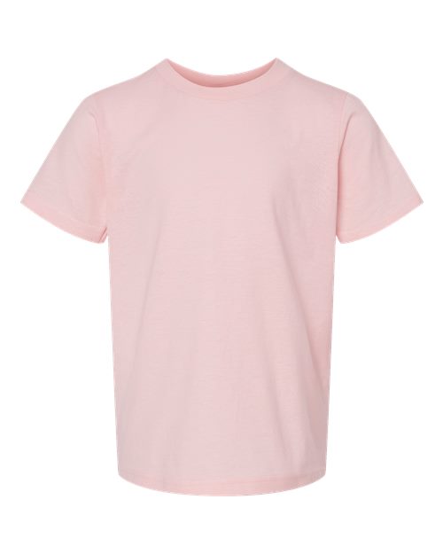 Tultex Youth Fine Jersey T-Shirt - Pink Front
