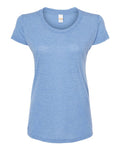 Tultex Women's Tri-Blend T-Shirt - Athletic Blue Tri Blend Front