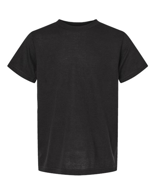 Youth Poly-Rich T-Shirt - Black Front