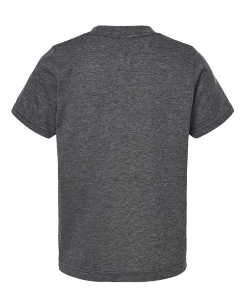 Youth Poly-Rich T-Shirt - Heather Charcoal Back