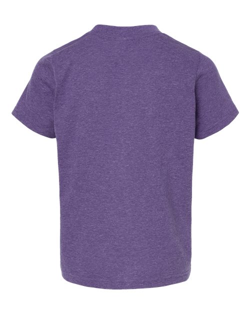 Youth Poly-Rich T-Shirt - Heather Purple Back