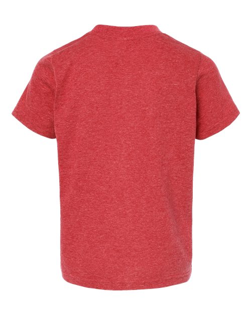 Youth Poly-Rich T-Shirt - Heather Red Back