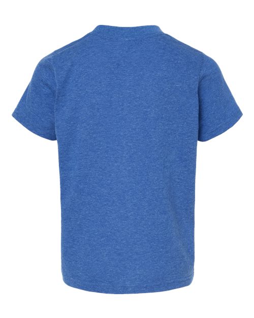 Youth Poly-Rich T-Shirt - Heather Royal Back