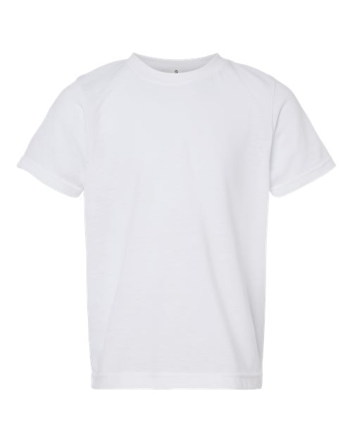 Youth Poly-Rich T-Shirt - White Front