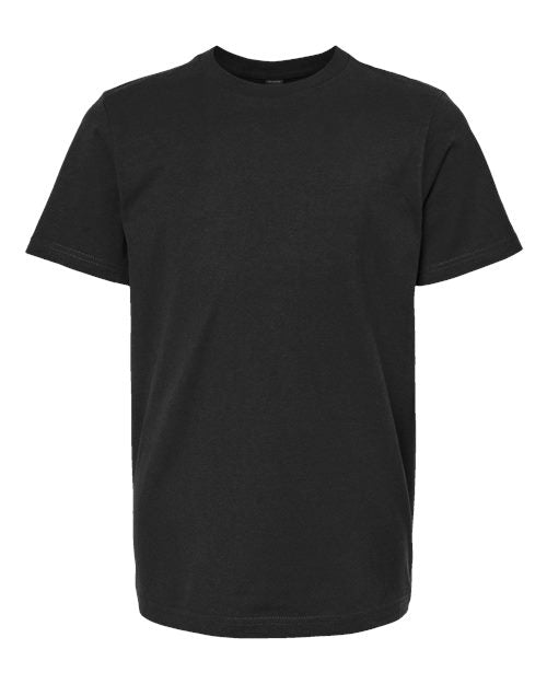 Tultex Youth Heavyweight Jersey T-Shirt - Black Front