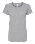 M&O Women's Gold Soft Touch T-Shirt - Athletic Grey Front
