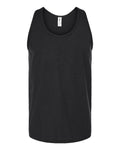 Unisex Fine Jersey Tank Top - Black Front