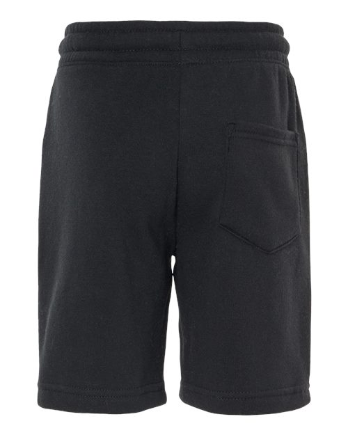 Independent Trading Co. Youth Lightweight Special Blend Fleece Shorts - Back
