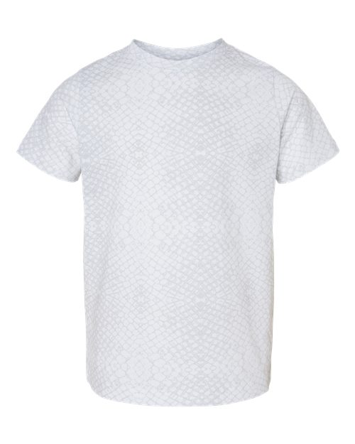 Rabbit Skins Toddler Fine Jersey Tee - White Reptile Front