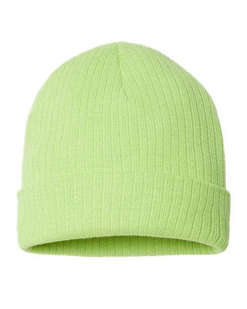 Atlantis Headwear Sustainable Rib Cuffed Beanie - Back