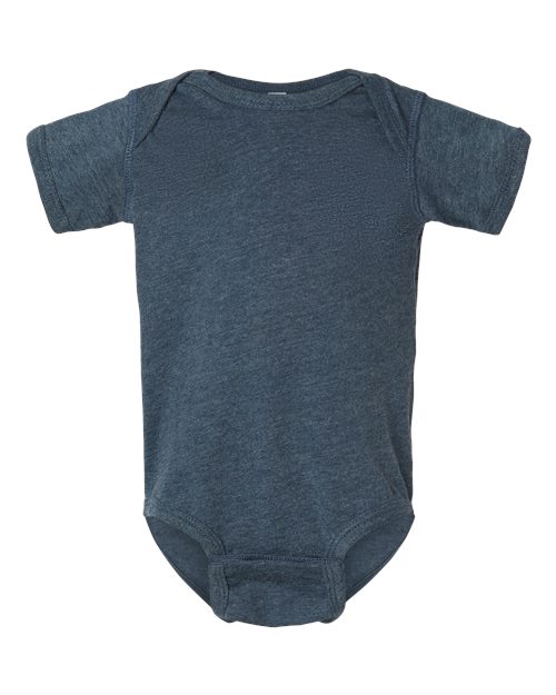 Rabbit Skins Infant Fine Jersey Bodysuit - Vintage Denim Front