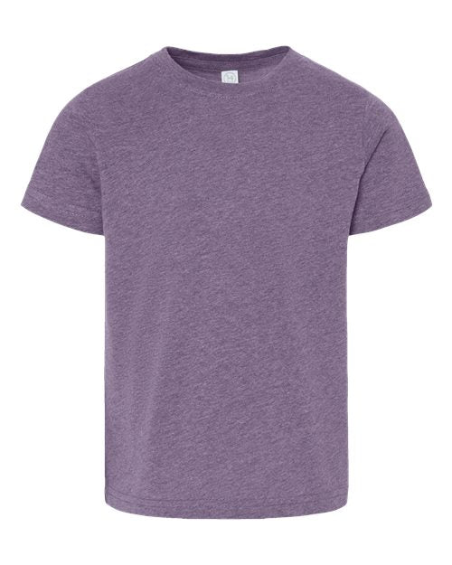 Rabbit Skins Toddler Fine Jersey Tee - Wisteria Blackout Front