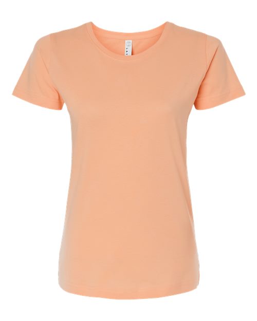 LAT Women's Fine Jersey Tee - Peachy Front