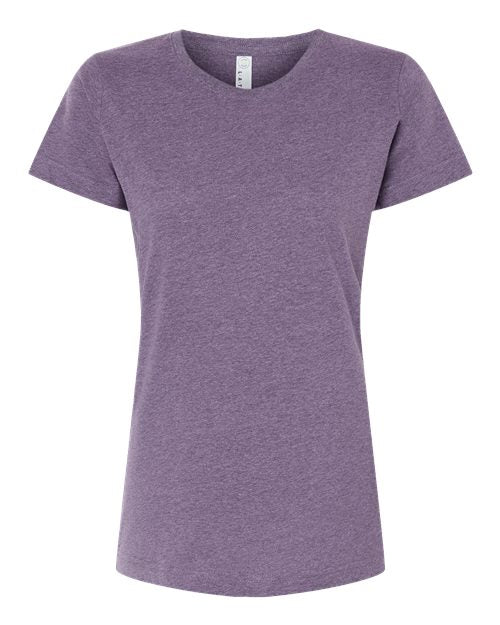 LAT Women's Fine Jersey Tee - Wisteria Blackout Front