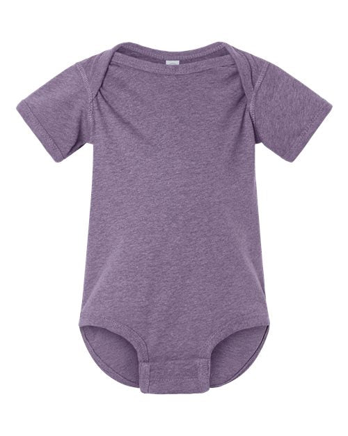 Rabbit Skins Infant Fine Jersey Bodysuit - Wisteria Blackout Front