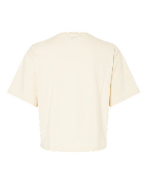 Women's Fine Jersey Boxy Tee - Creme Back