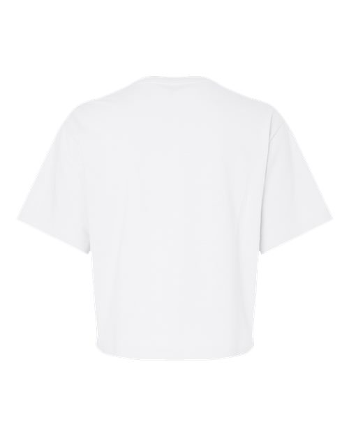 Women's Fine Jersey Boxy Tee - White Back