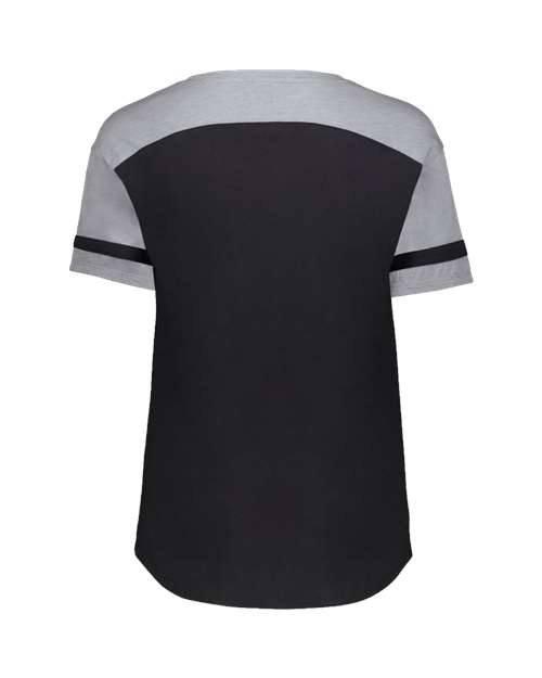 Augusta Sportswear Women's Triblend Fanatic 2.0 V-Neck T-Shirt - Back