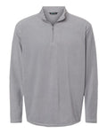 Augusta Sportswear Unisex Eco Revive™ Micro-Lite Fleece Quarter-Zip Pullover - Athletic Grey Front