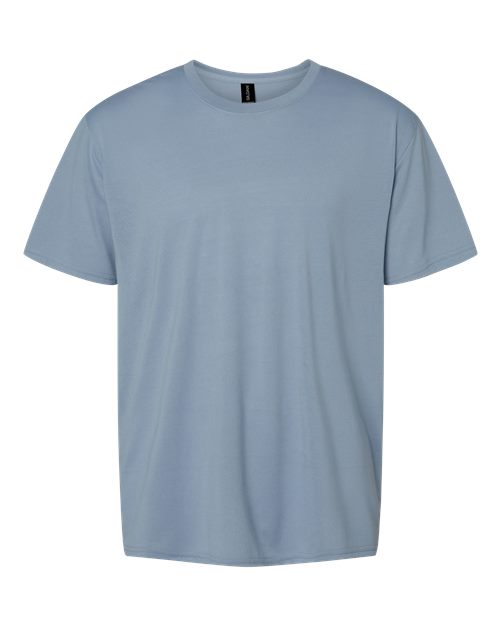 Unisex Performance® T-Shirt - Stone Blue Front