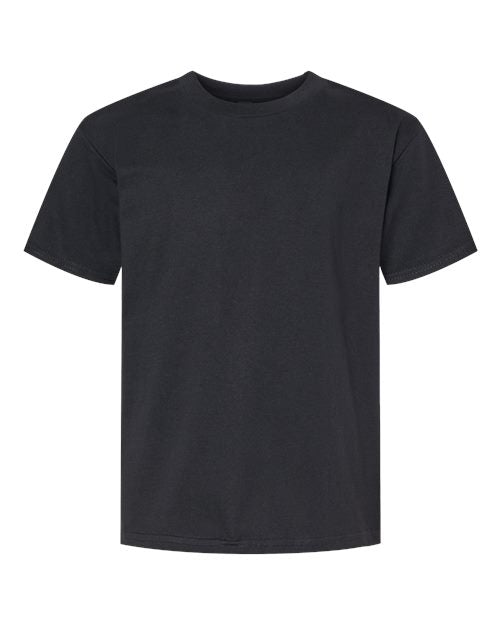 Gildan Youth Softstyle® Midweight T-Shirt - Pitch Black Front