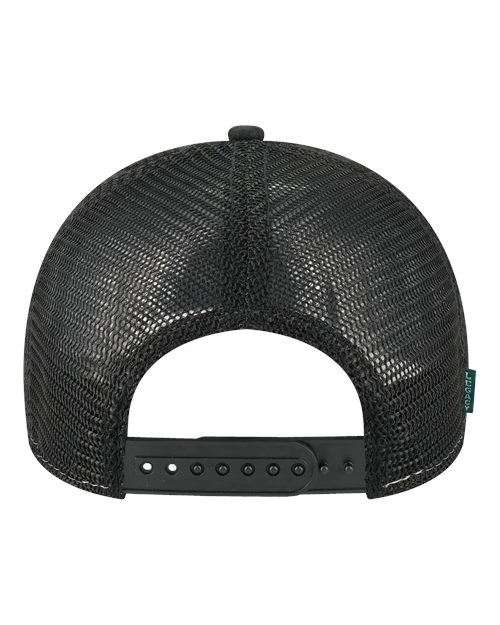 Mid-Pro Snapback Trucker Cap - Black/ Black Back