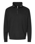 Next Level Unisex Fleece Quarter-Zip Pullover - Black Front