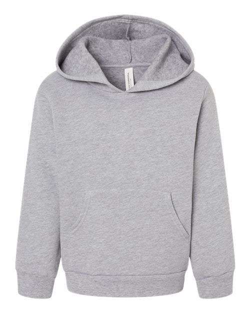 BELLA + CANVAS Toddler Sponge Fleece Pullover Hoodie Sweatshirt - Athletic Heather Front