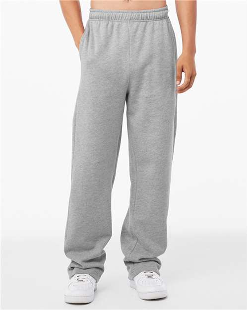 BELLA + CANVAS Unisex Sponge Fleece Straight Leg Sweatpants - Model Front