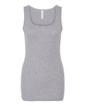 Women's Micro Rib Tank - Athletic Heather Front