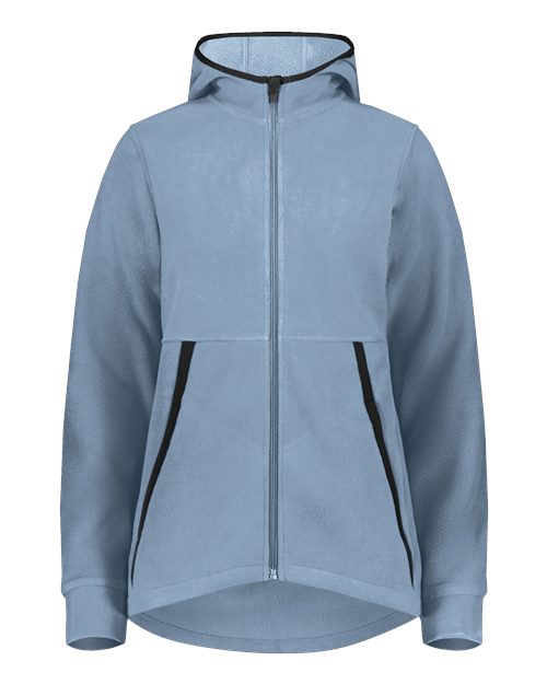 Augusta Sportswear Women's Eco Revive™ Polar Fleece Hooded Full-Zip Jacket - Storm Front