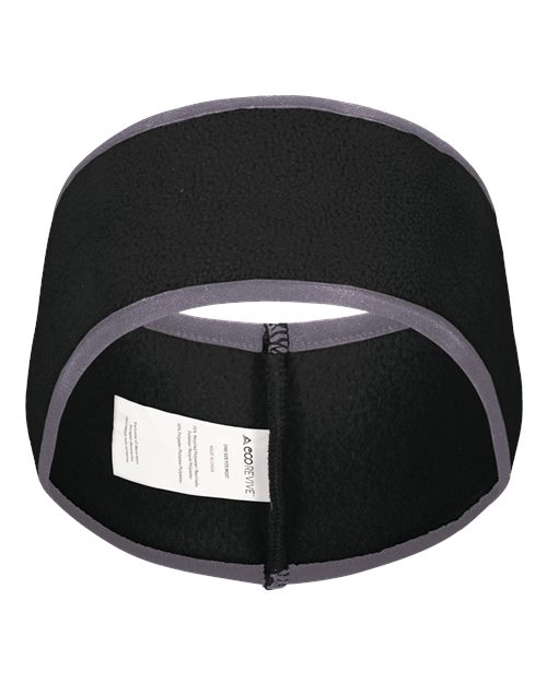 Augusta Sportswear Eco Revive™ Polar Fleece Headband - Black Front