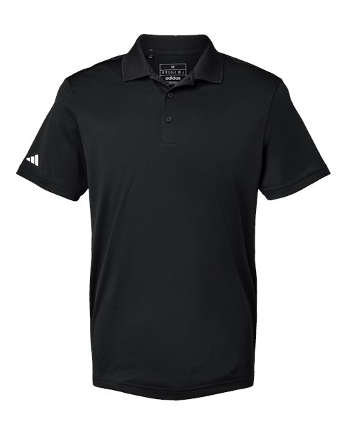 Men's Performance Piqué Polo - Black Front