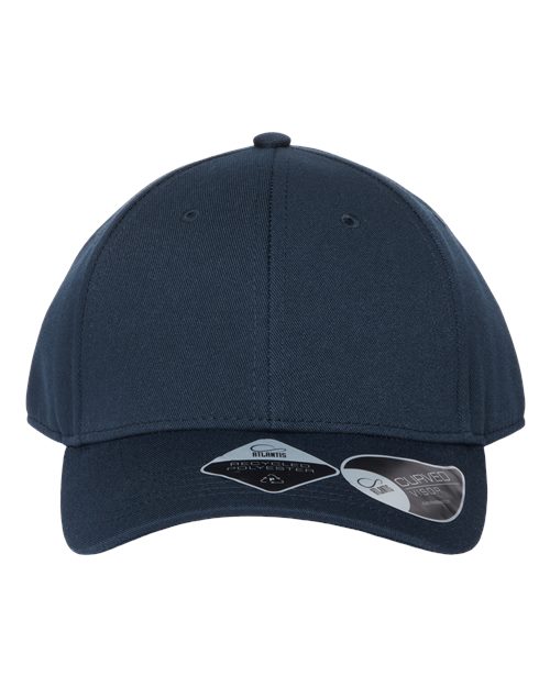 Atlantis Headwear Sustainable Structured Cap - Navy Front