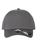 Atlantis Headwear Sustainable Five-Panel Cap - Dark Grey Front