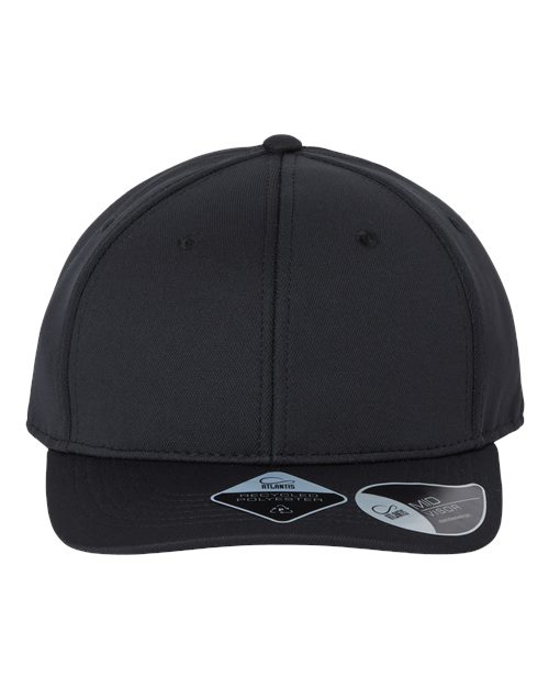 Atlantis Headwear Sustainable Honeycomb Cap - Black Front