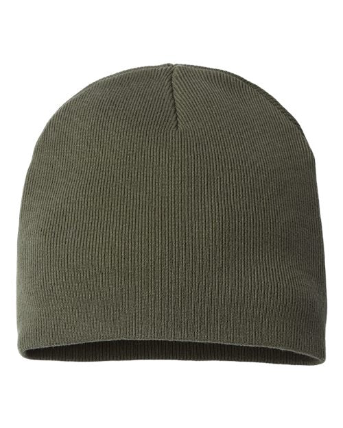 Atlantis Headwear Sustainable Beanie - Olive Front