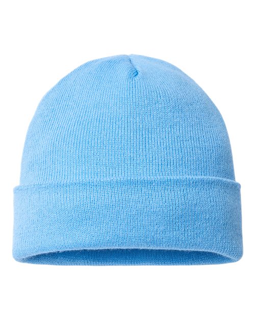 CAP AMERICA USA-Made 12" Cuffed Beanie - Carolina Blue Front