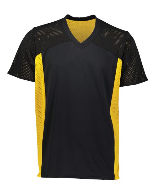 Augusta Sportswear Unisex Reversible Flag Football Jersey - Black/ Gold Front
