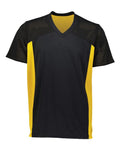 Augusta Sportswear Unisex Reversible Flag Football Jersey - Black/ Gold Front