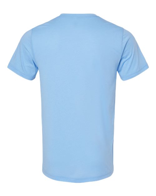 Triblend Tee - Solid Carolina Blue Triblend Back