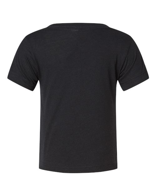 Infant Triblend Tee - Solid Black Triblend Back